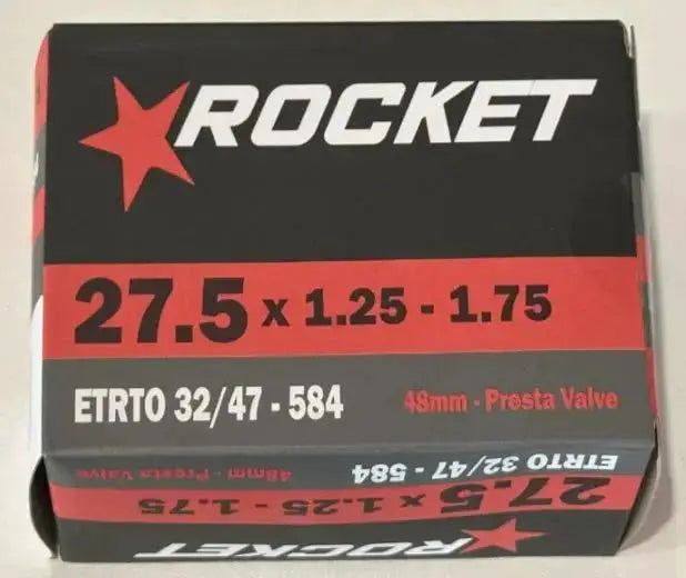 Rocket 27.5x1.25-1.75 48mm Presta Valve Tube by Cyclemotion