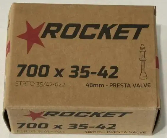 Rocket 700x35-42 48mm Presta Valve Tube by Cyclemotion