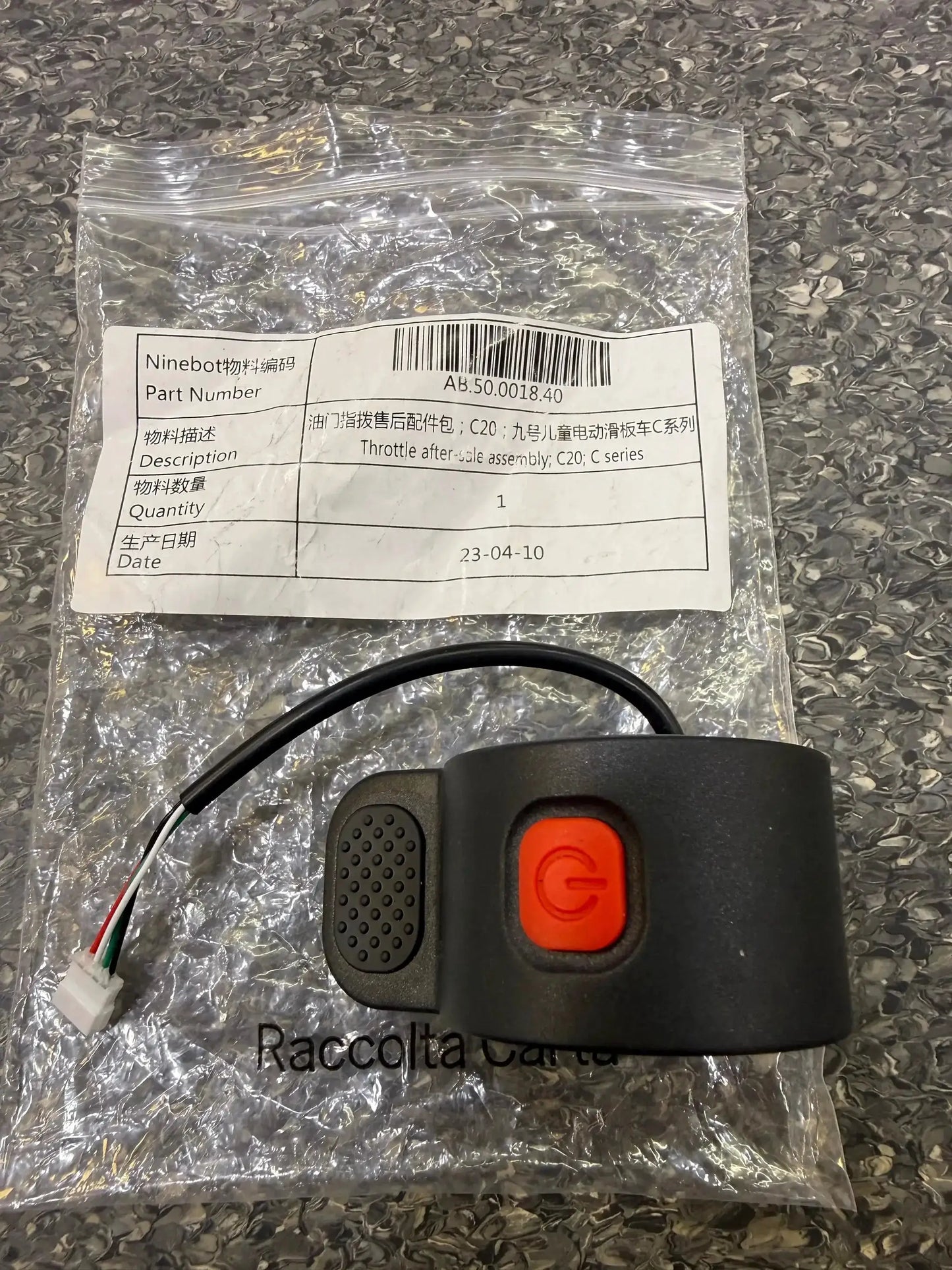 Throttle after-sale assembly; C20; C series by Technocity CIN7