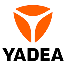 YADEA logo featuring an orange shield emblem above bold black YADEA text.
