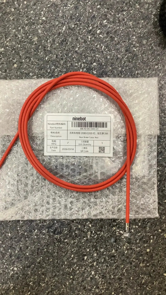 Rear Brake Cable; Red by Technocity CIN7