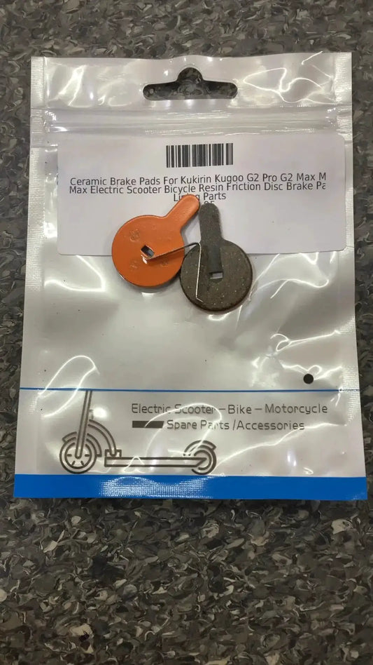 Ceramic Brake Pads For Kukirin Kugoo G2 Pro G2 Max M4 Max Electric Scooter Bicycle Resin Friction Disc Brake Pad Lining Parts by Aliexpress