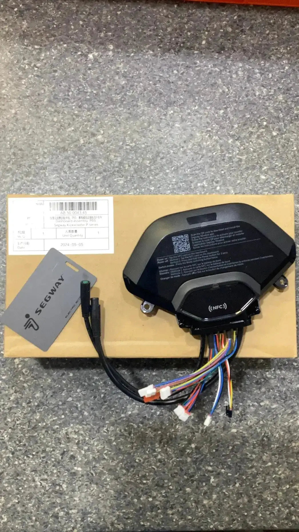Dashboard assembly; P65; Segway Kickscooter P-series by Technocity CIN7