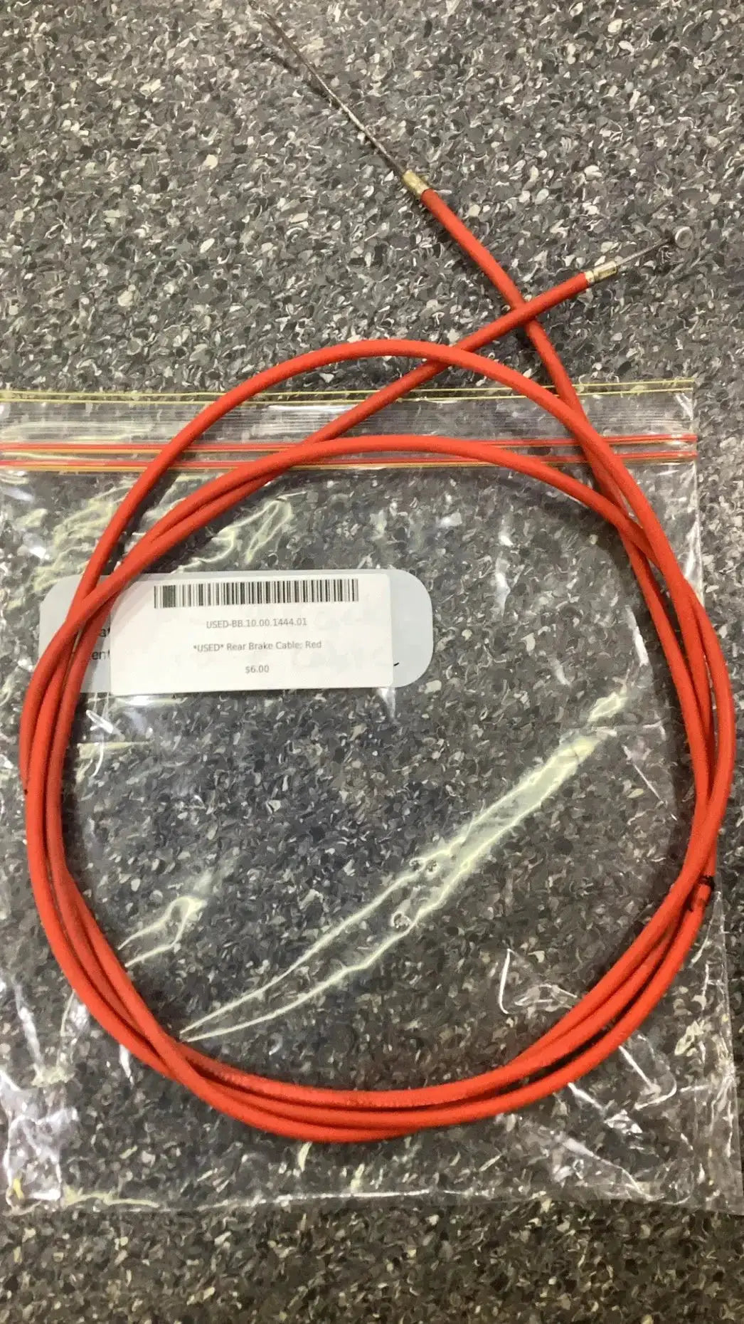 *USED* Rear Brake Cable; Red by Trade In
