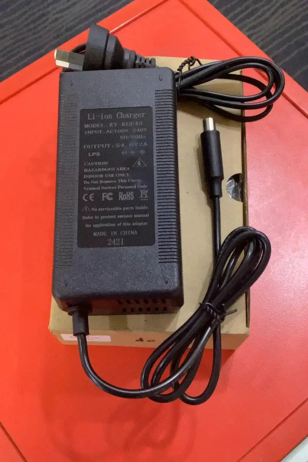 NIU KQI Air / 300 series Scooter Charger 54.6V, 2A by Directed electronics