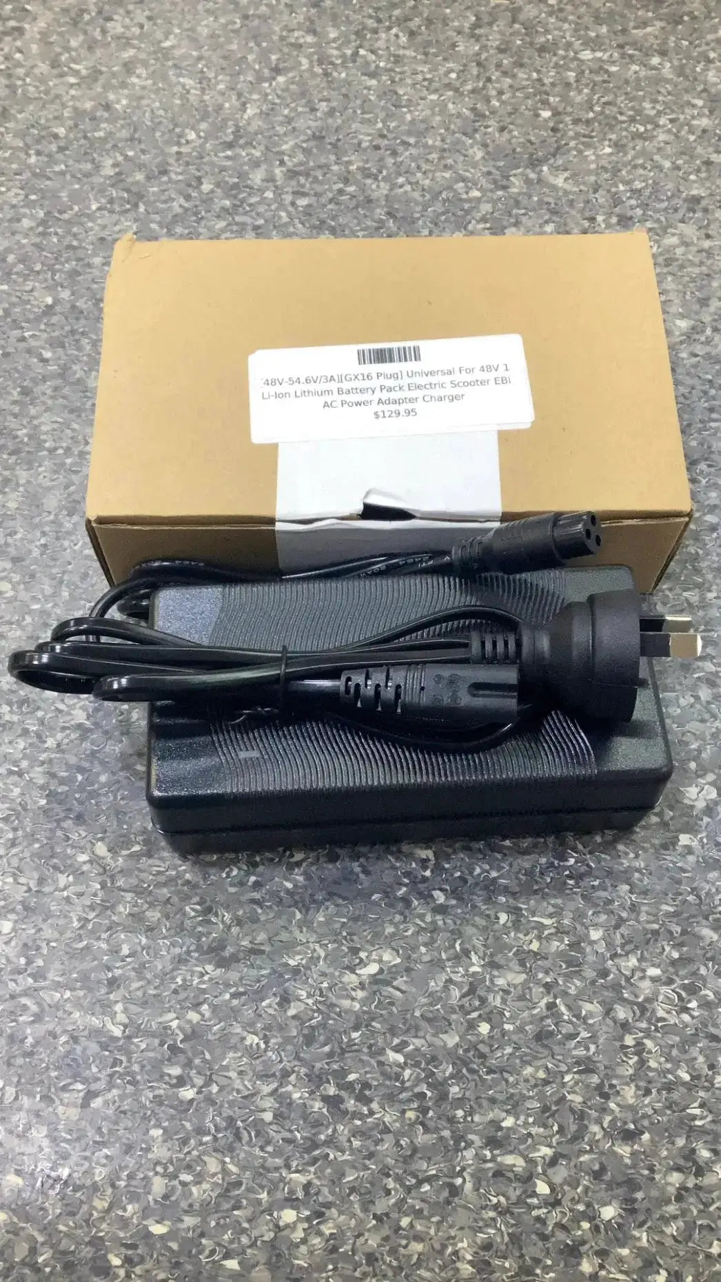 [48V-54.6V/3A][GX16 Plug] Universal 48V 13S Li-Ion Lithium Battery Pack E-Scooter/E-Bike Charger by Polartech