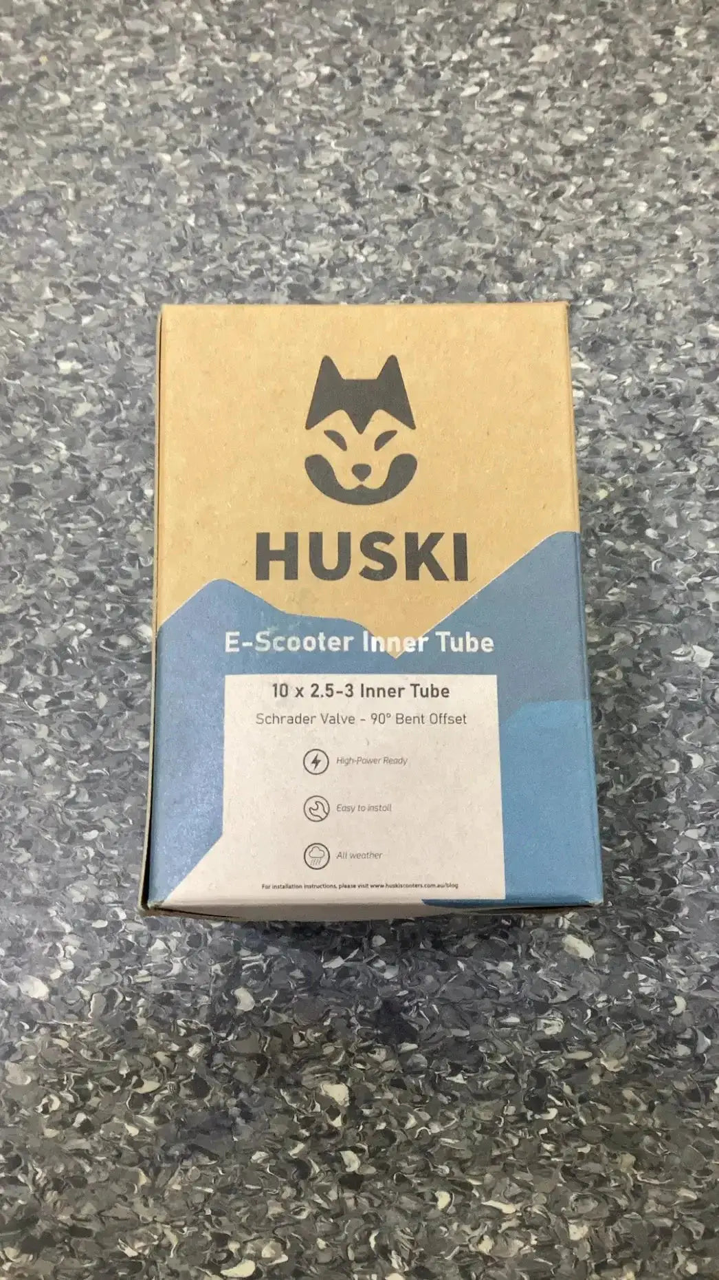 Huski E-Scooter Tube 10" X 2.5-3" BV 90º Offset 90º by Cyclemotion
