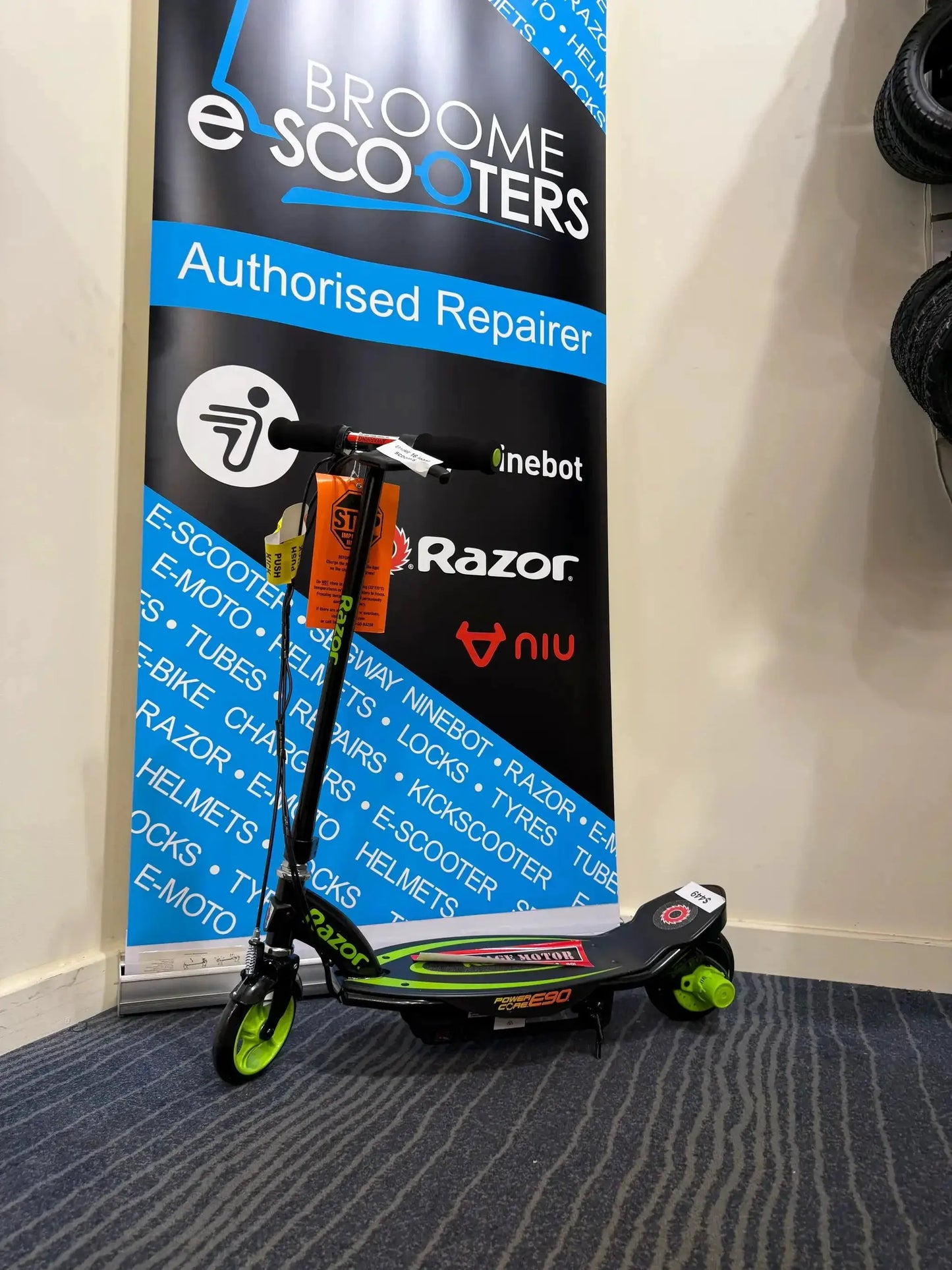 Razor Power Core E90 Electric Scooter - Green by The Brand Exchange Pty Ltd