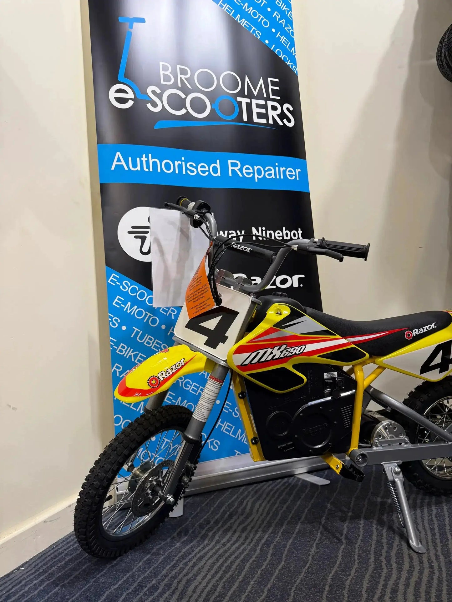 Razor MX650 Dirt Rocket Youth Sport Electric Motorcross Bike - Yellow by The Brand Exchange Pty Ltd