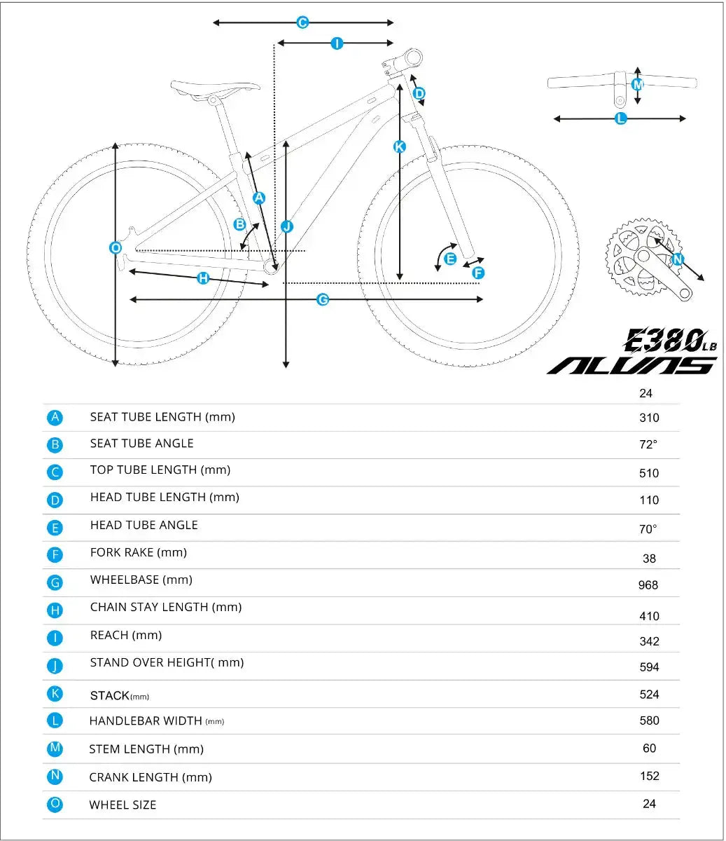 Alvas Kids E380-LB 24" by Cyclemotion